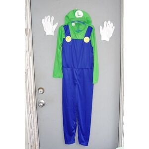 New Nintendo Luigi Kids Halloween Costume Cosplay 7/8 Mario‎
